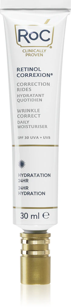 RoC Retinol Correxion Wrinkle Correct Daily Moisturizer moisturizing day cream against skin aging SPF 30