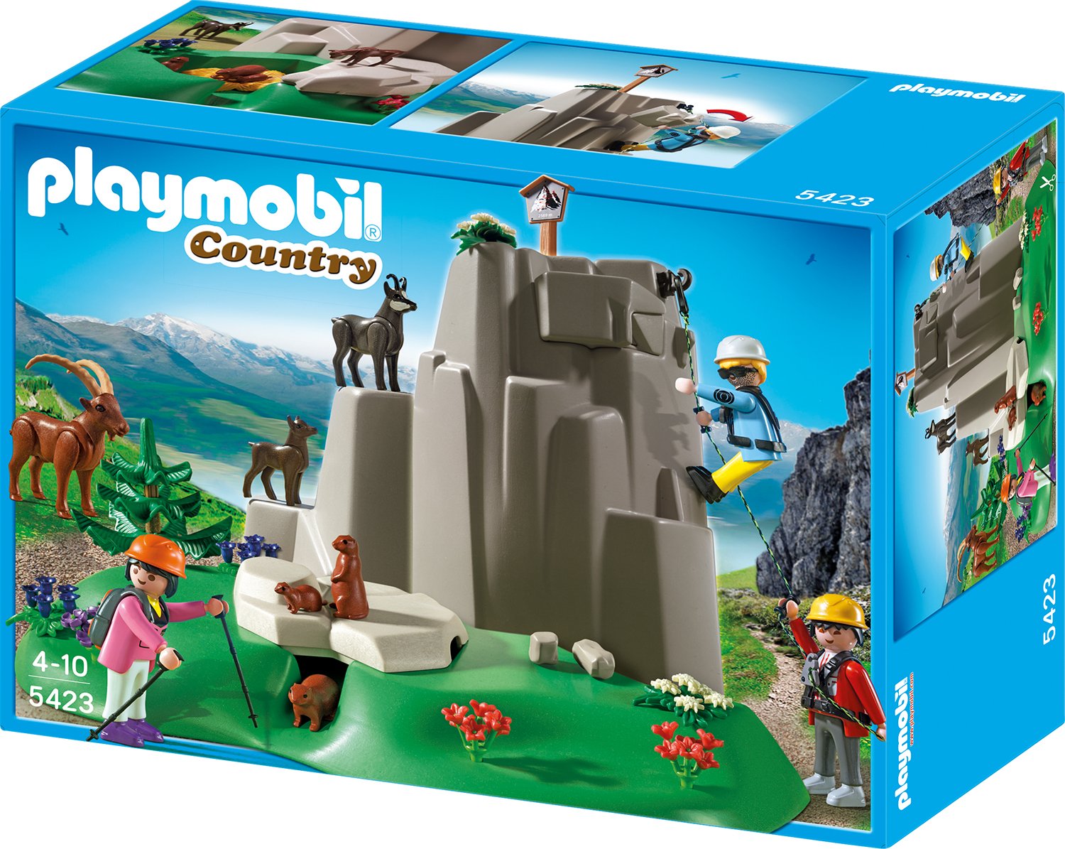 Playmobil Rock Climbers With Mountain Animals