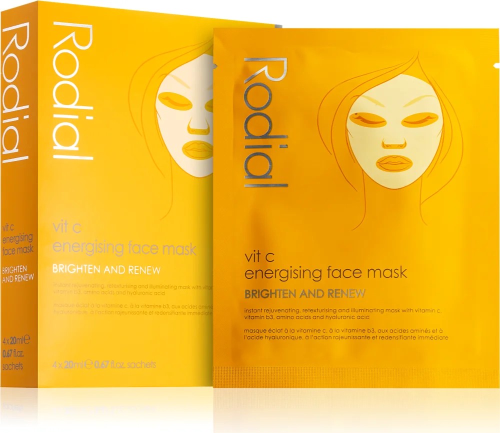 Rodial Vit C Energizing Face Mask revitalizing textile mask for brightening the skin with vitamin C