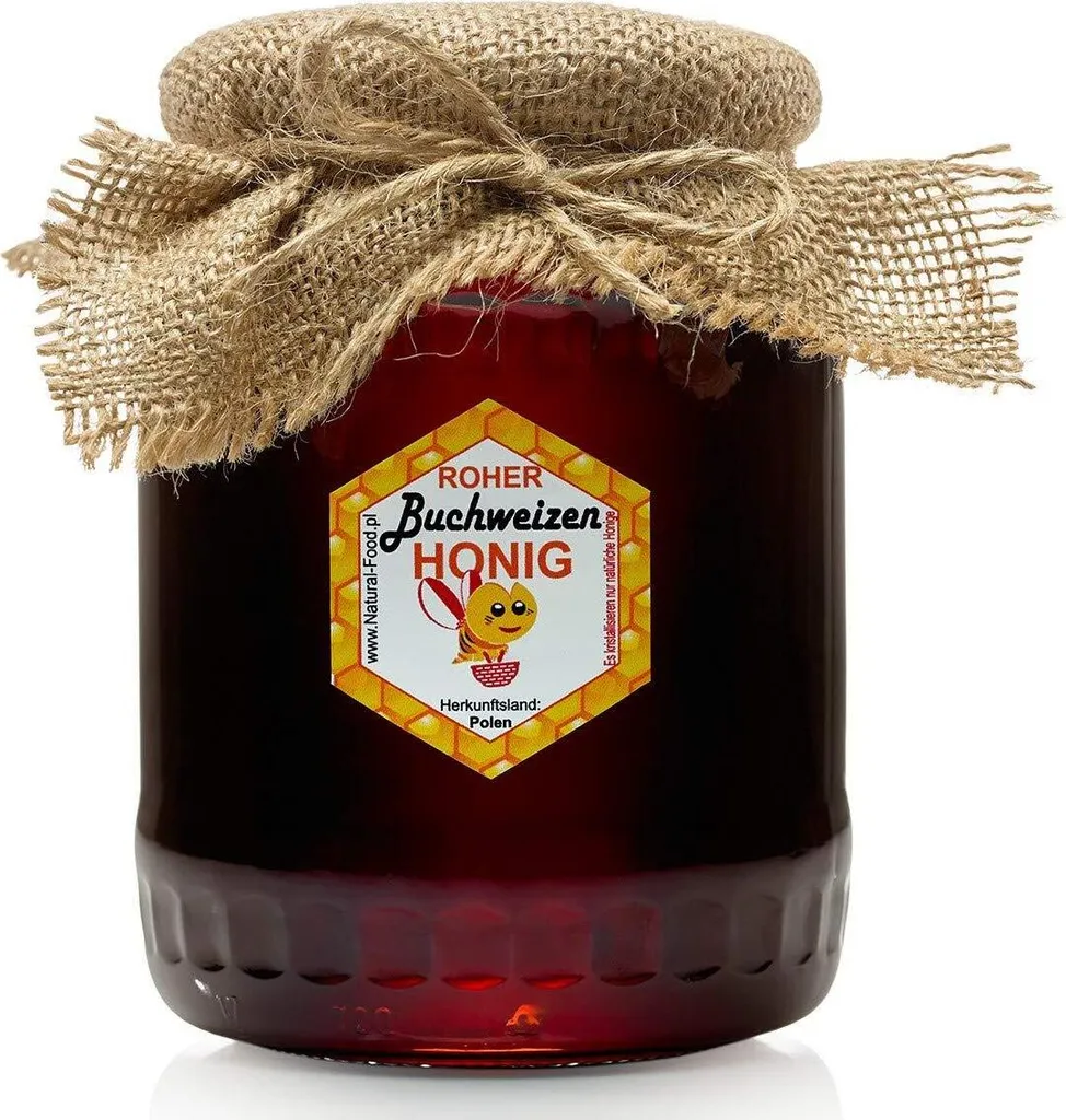 ROHER HONIG direkt vom Imker aus Polen| 20 x 1,1kg |BUCHWEIZEN | Roh, natürlich, sehr gesund, ohne Zusätze