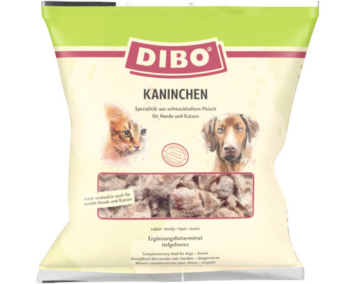 Raw feed DIBO® rabbit meat 1 kg frozen