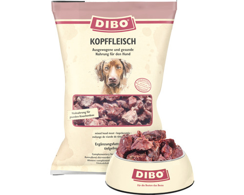 Raw feed DIBO® head meat 2 kg frozen
