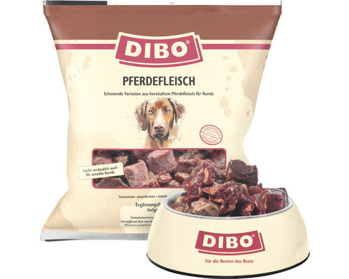Raw feed DIBO® horse meat 1 kg frozen