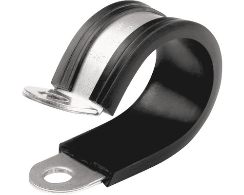 Pipe mounting clamp stainless steel RSGU 12x6 mm, 100 pieces.