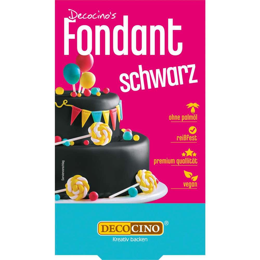 rolled fondant, black