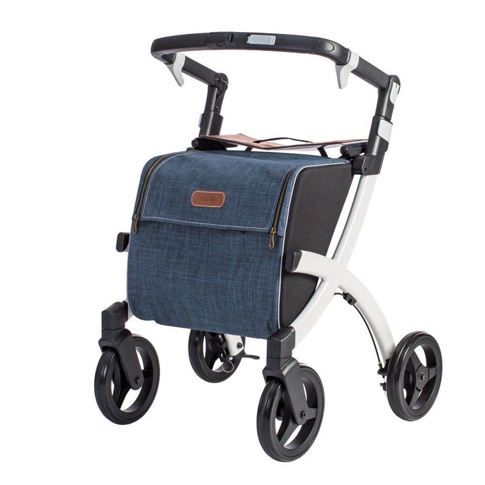Rollz flex shopper rollator with flip brake