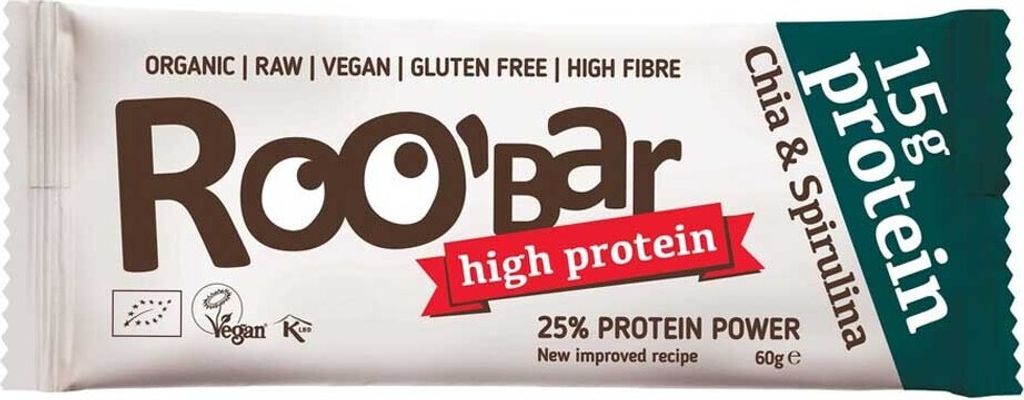Roobar Protein Chia & Spirulina 60g