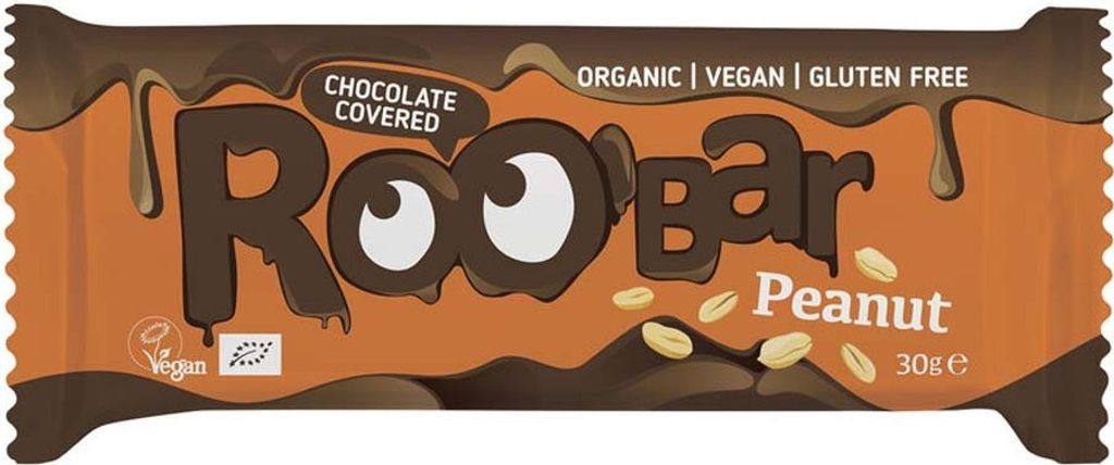 Roobar Riegel Erdnuss mit Schokoüberzug30g