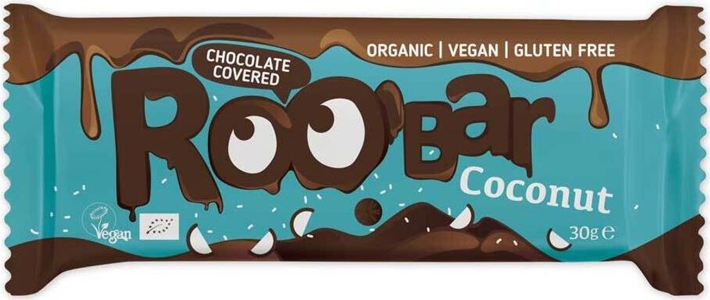 Roobar Riegel Kokos mit Schokoüberzug30g