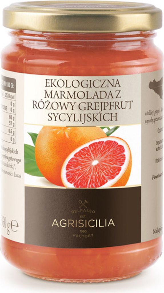 ROSA SIZILIANISCHE GRAPEFRUCHTMARMELADE360 g - AGRISICILIA