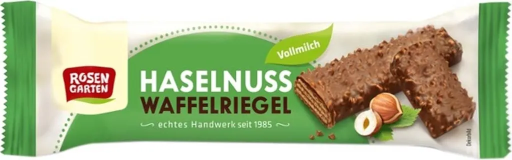 Rosengarten Haselnuss-Waffelriegel 35g