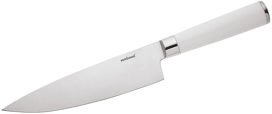 Rosenthal – sambonet – Chef\'s Knife, Butcher Knife Kitchen Knives White – Stainless Steel – 20 cm