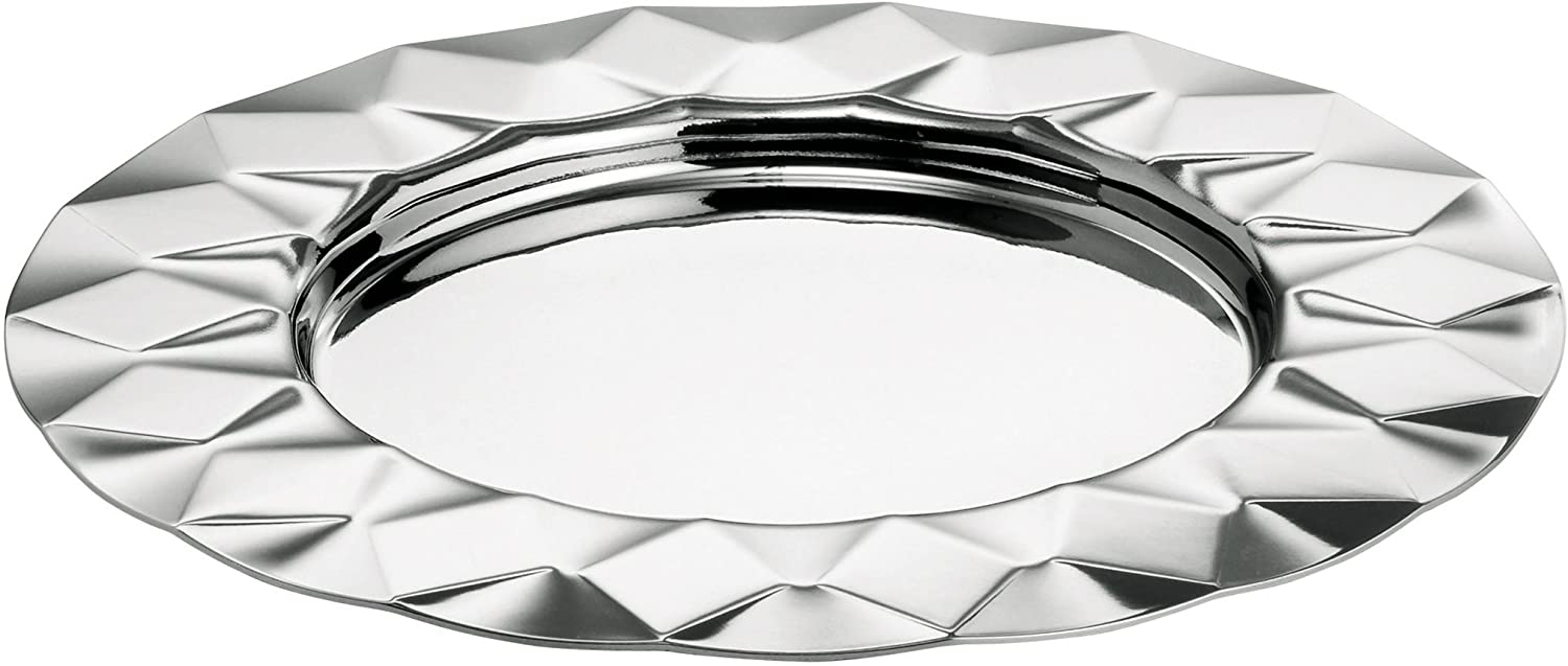 Rosenthal – sambonet – Saucer – Bottle Coaster – Malia – Stainless Steel – Relief – Ø14 cm