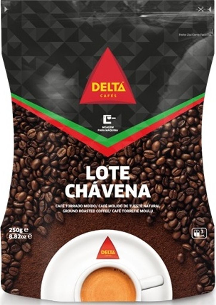 Roasted ground coffee 250g - Café Delta Chavena moido - Delta Cafés - Portugal