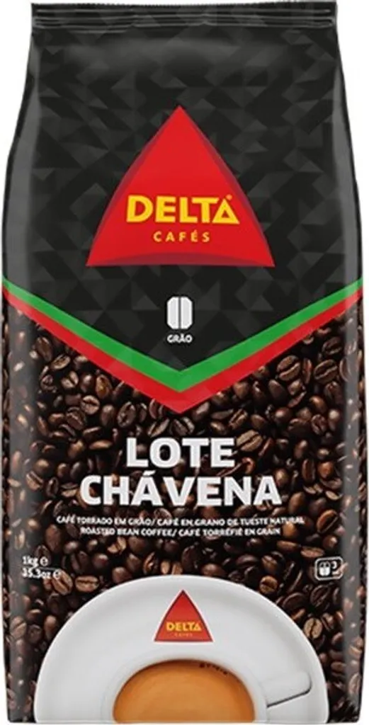 Roasted coffee with glazed beans, whole bean - Café Delta Chavena 90/10 - Delta Cafés - Portugal