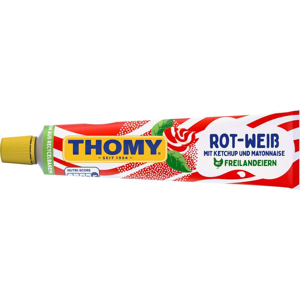 Red and white ketchup & mayonnaise