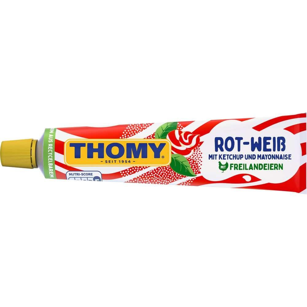 Red and white ketchup & mayonnaise
