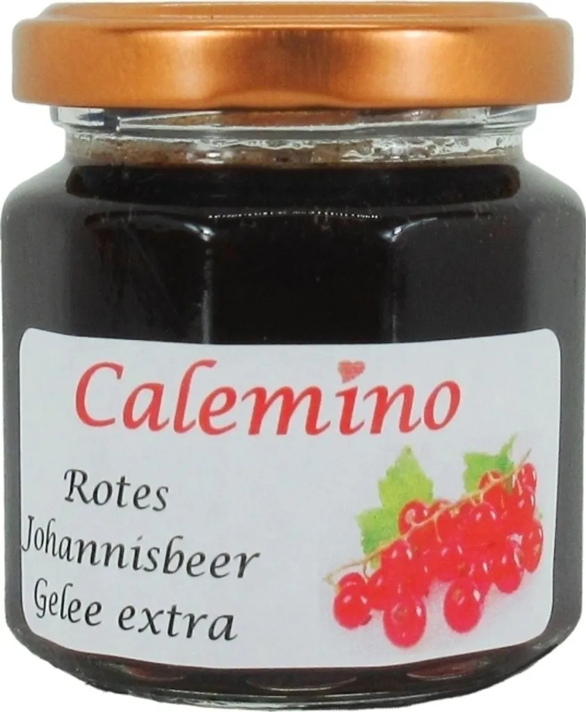 Rotes Johannisbeer-Gelee extra mit braunem Rohrzucker 125g