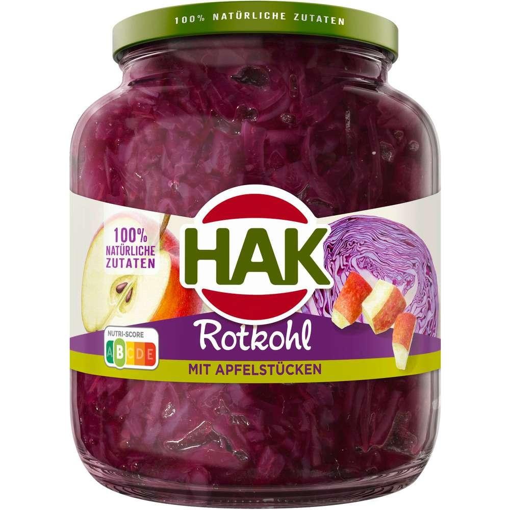 Red cabbage with apple