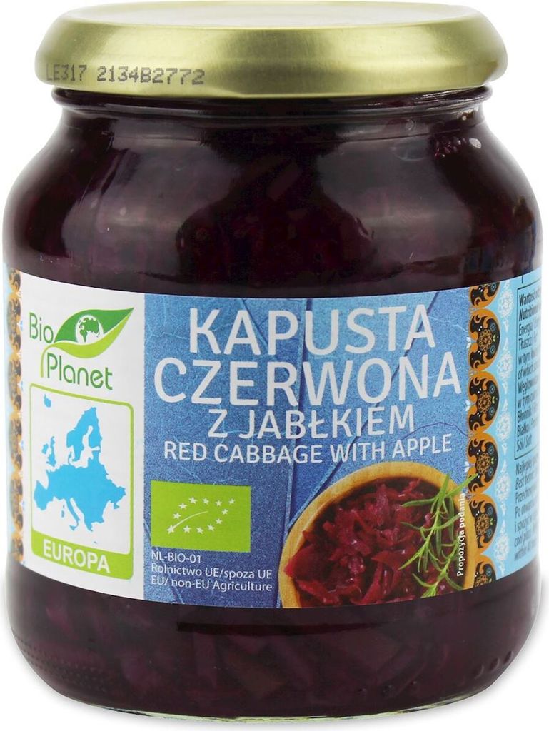 Red Cabbage with Apple 340 g -Planet