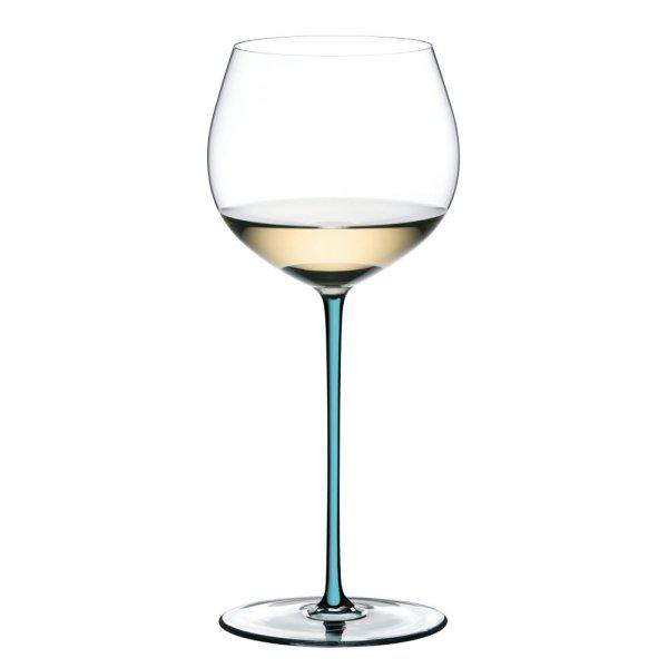Red wine glass Fatto A Mano Oaked Chardonnay Turquoise from Riedel