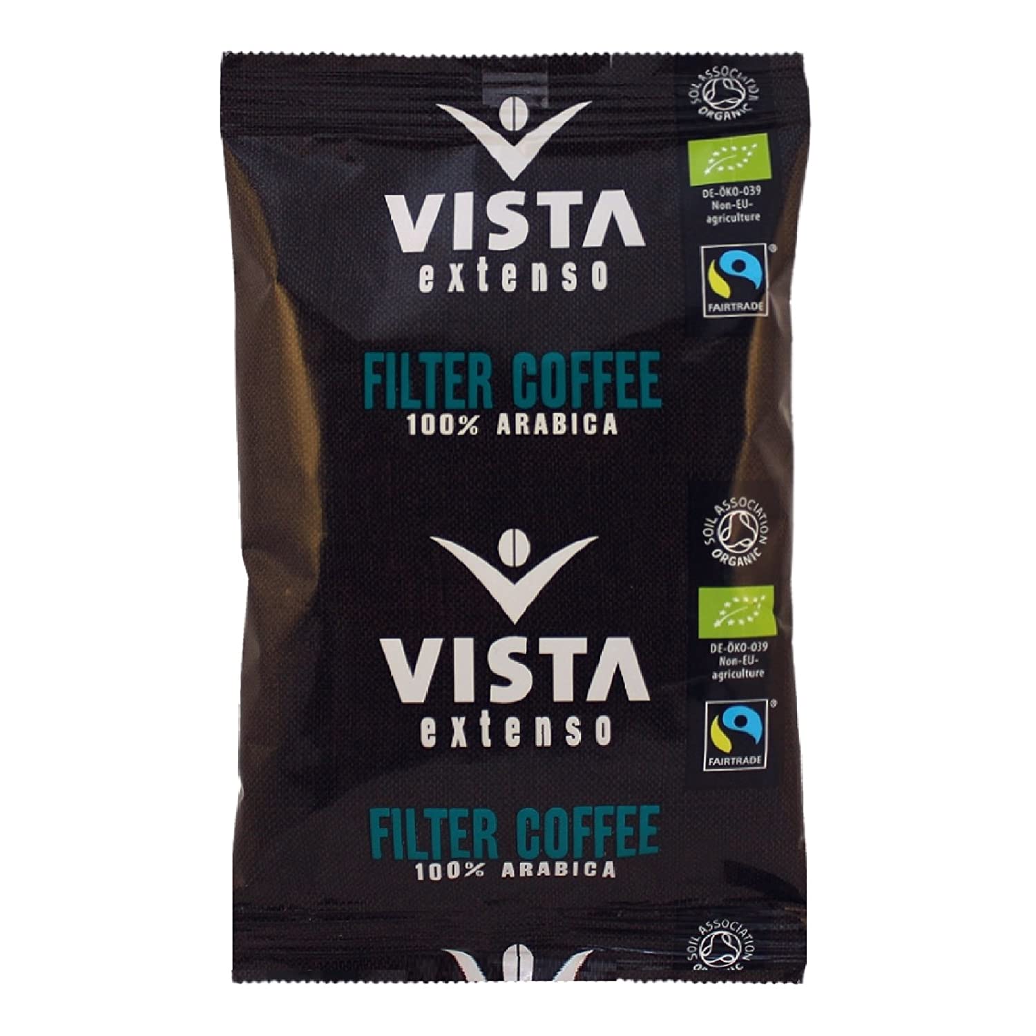 Tchibo Vista Extenso Bio Filter Coffee Fairtrade Medium Roast 16 x 500g Coffee Ground (de Öko 034)
