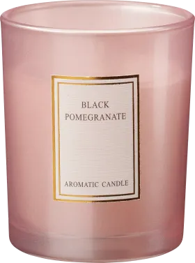 Decorating & Furnishing Scented candle in a glass, Black Pomegranate, pink, 1 pc