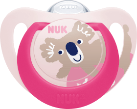 NUK Pacifier Star Day & Night Gr.2 pink/white, 6-18 months, 2 pcs