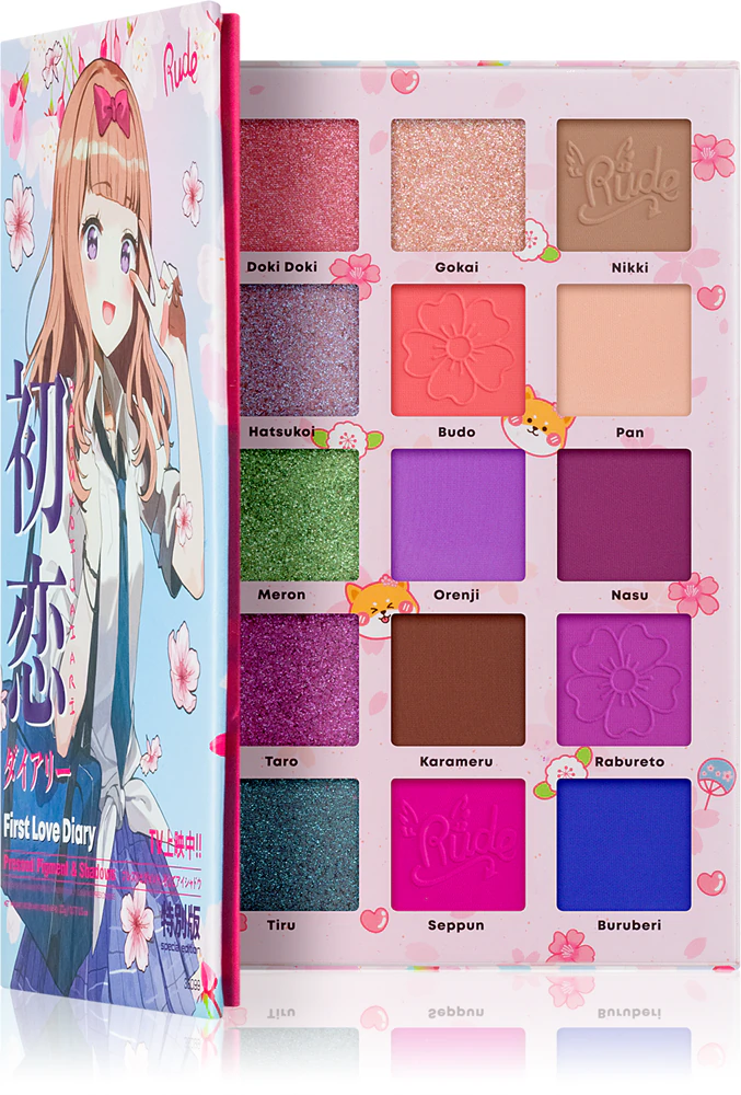 Rude Cosmetics Manga Collection Pigments & Shadows Palette Eyeshadow Palette