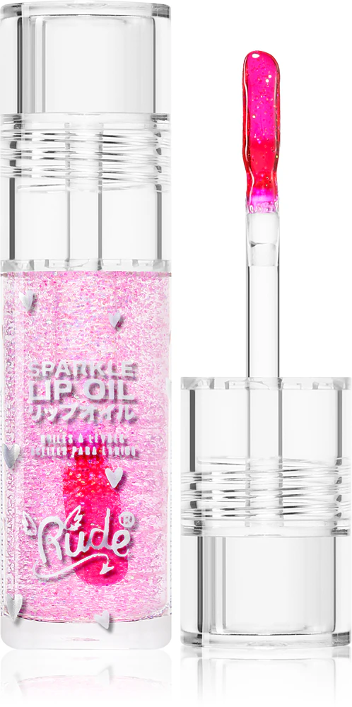 Rude Cosmetics Manga Collection Sparkle Lip Oil tinting lip oil with moisturizing effect