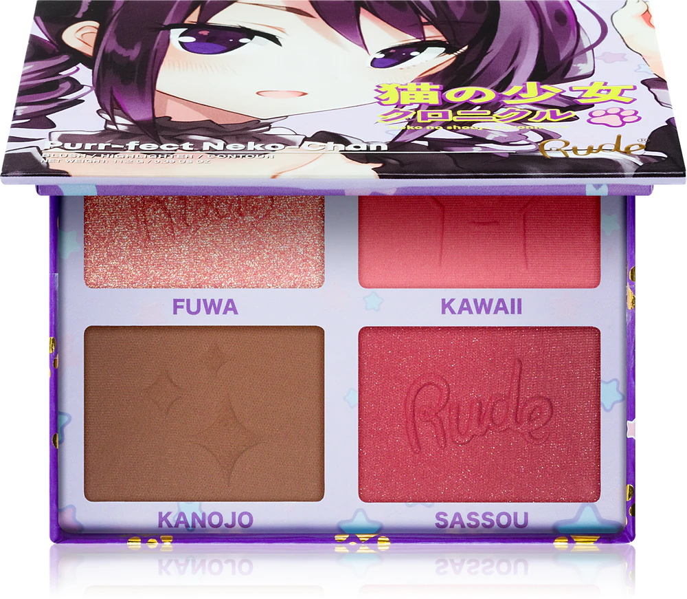 Rude Cosmetics Manga Face Palette eyeshadow & contour palette for the face