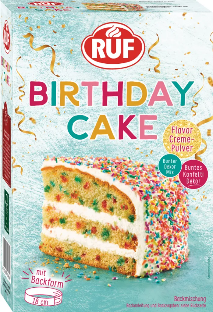 RUF Birthday Cake Baking Mix