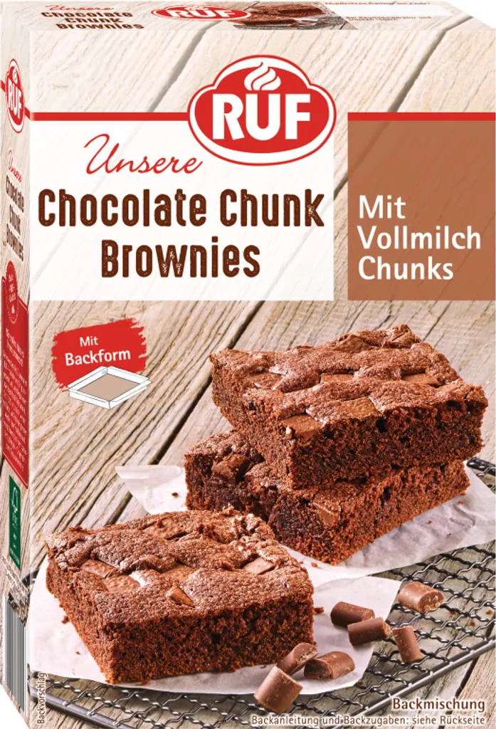 RUF Chocolate Chunk Brownies Baking Mix