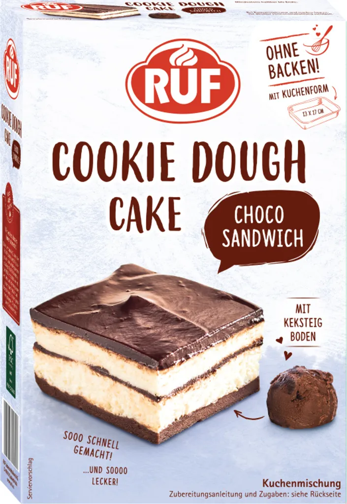 RUF Cookie Dough Cake Choco Sandwich Baking Mix