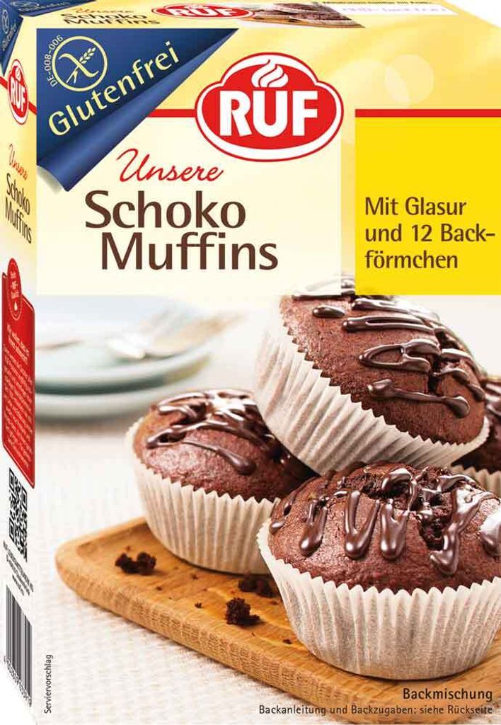 RUF gluten-free chocolate muffins 350g