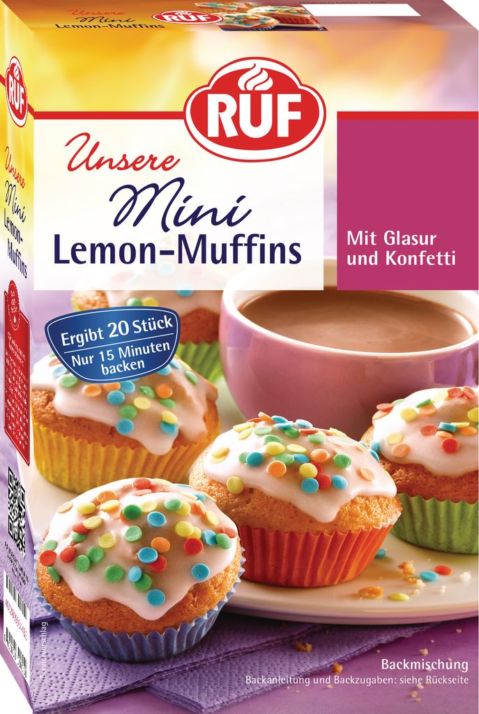 RUF Mini Lemon Muffins Baking Mix