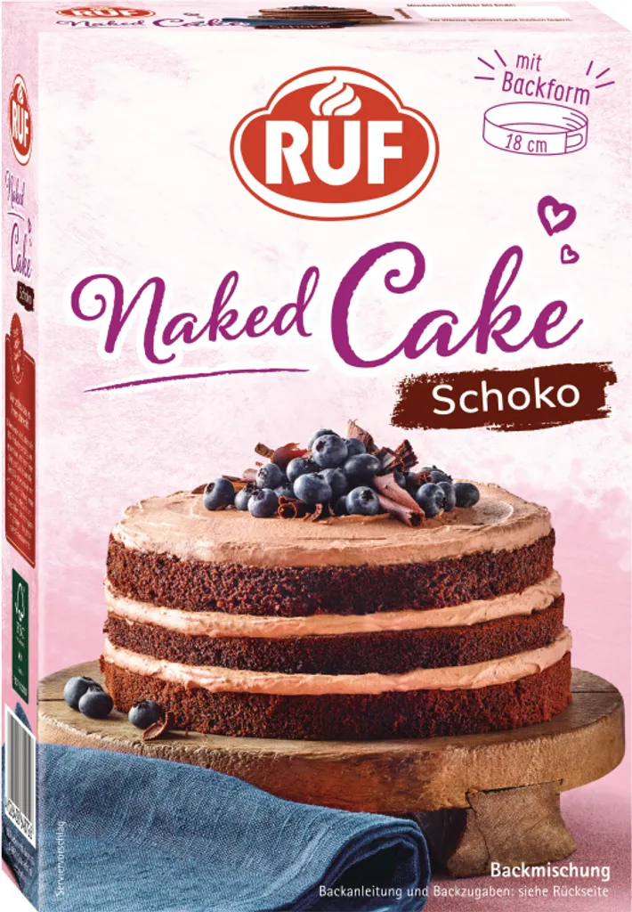 RUF Naked Cake Chocolate Baking Mix
