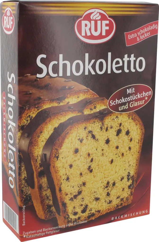 RUF Schokoletto with chocolate pieces and glaze 500g