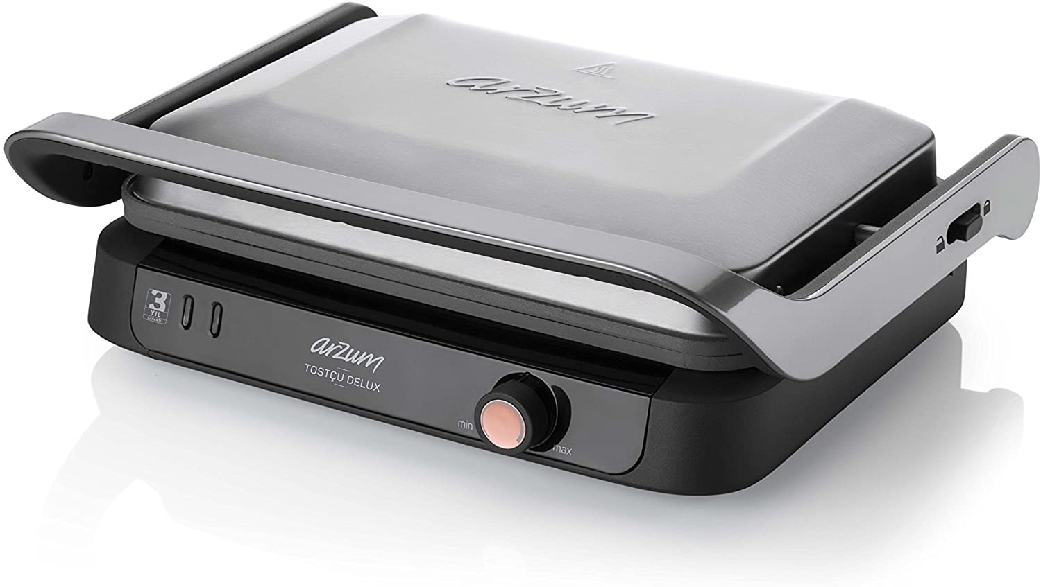 Arzum AR2001 TOSTCU Delux Grill and Sandwich Maker, Metal