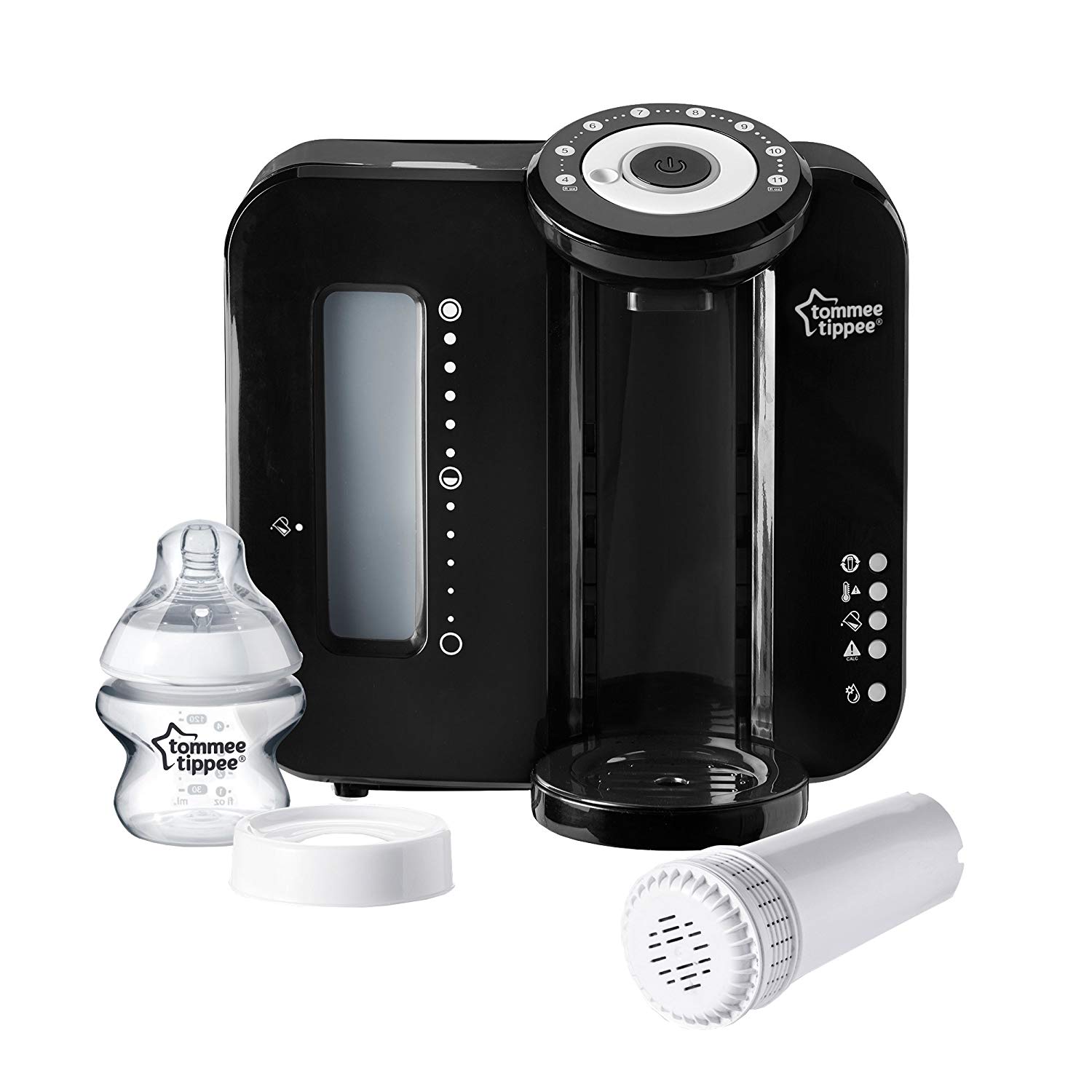 Tommee Tippee Perfect Prep Baby Bottle Maker, Built-in Filter System, Black