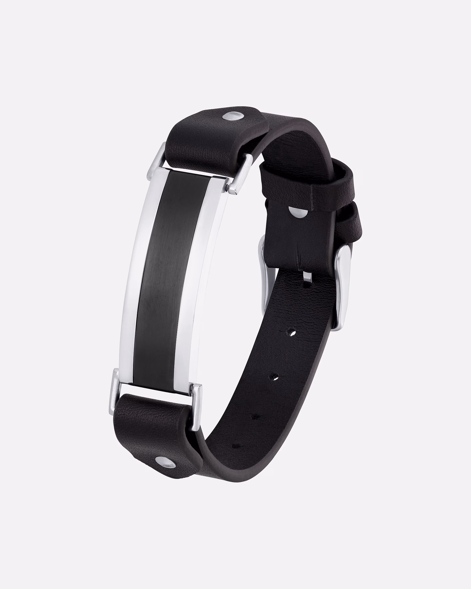 s.Oliver bracelet I.D. bracelet stainless steel, leather