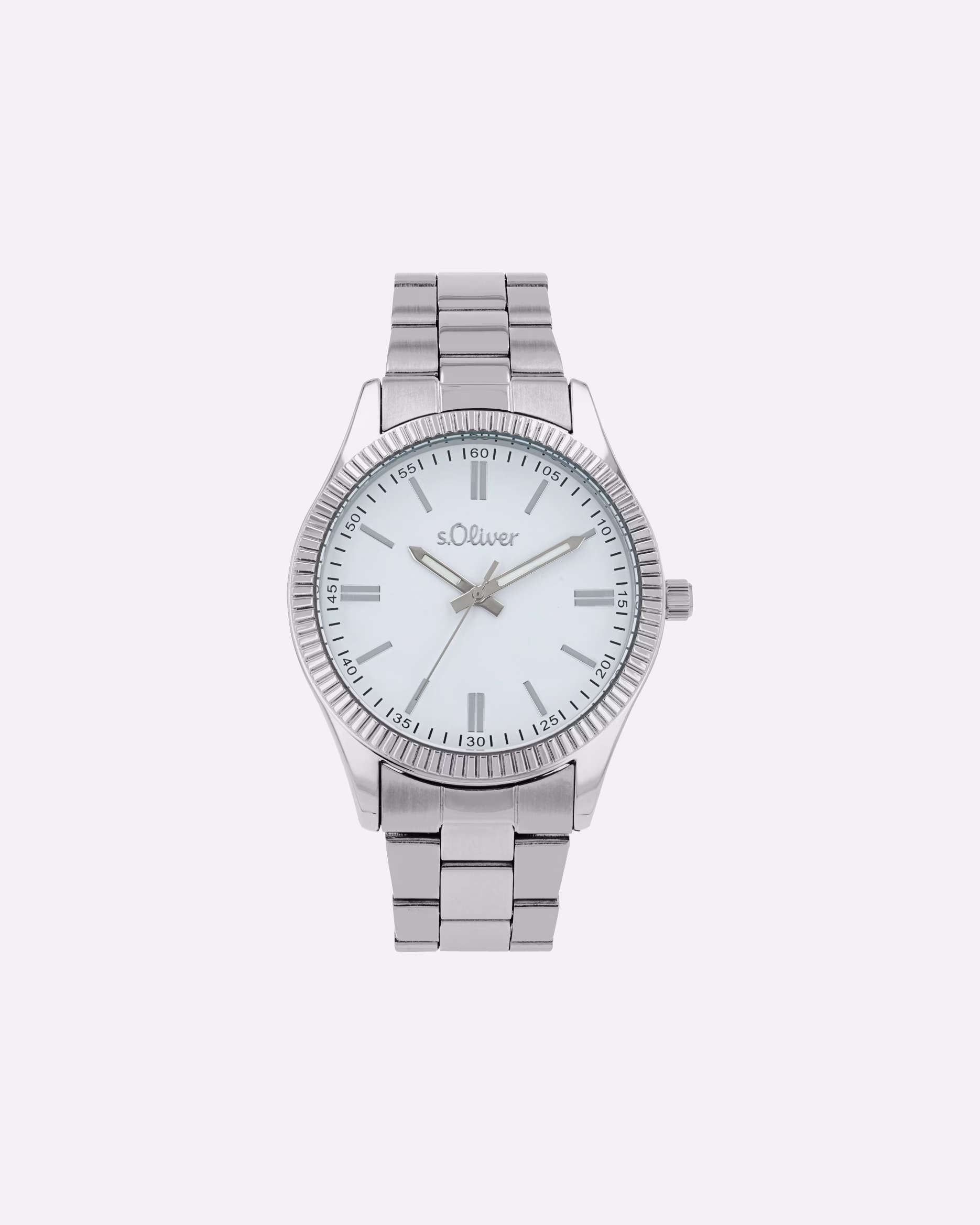 s.Oliver watch quartz watch for men IP silver