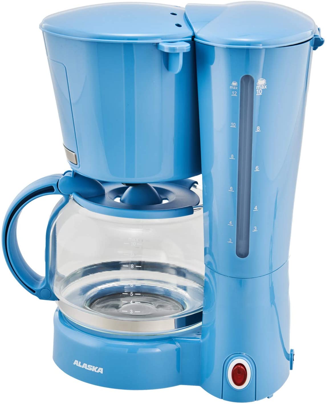 Alaska CM 2209 DSG Coffee Machine | Up to 12 Cups | 870 Watt | Removable Filter Insert | Filter Size 1 x 4 | Drip Stop Function | Water Level Indicator | Keep Warm Function | Operating Control Light (Blue)