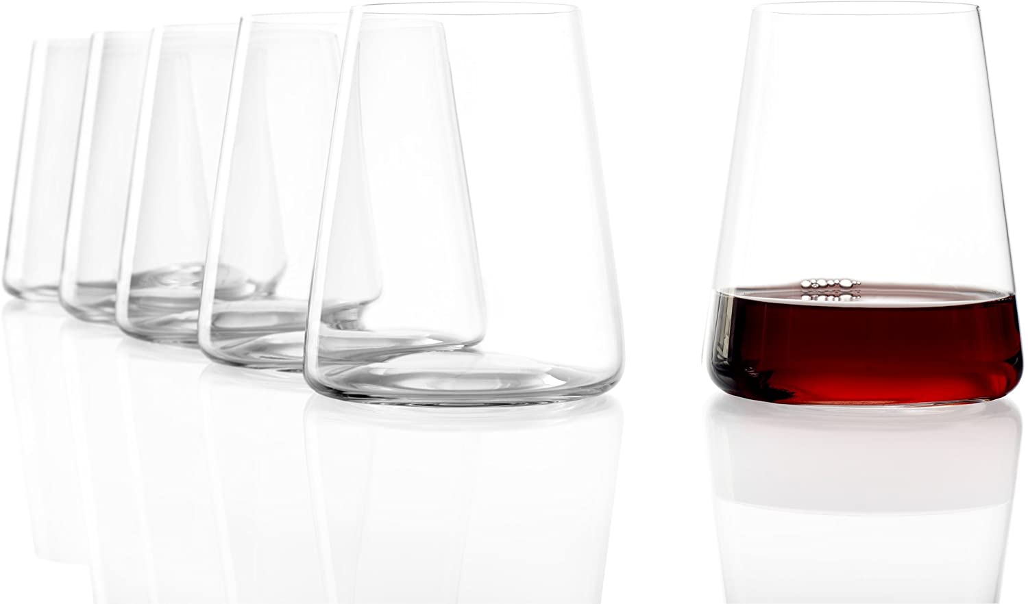 Stölzle Lausitz Power Wine Glasses without Stem I 515 ml I Set of 6 White W