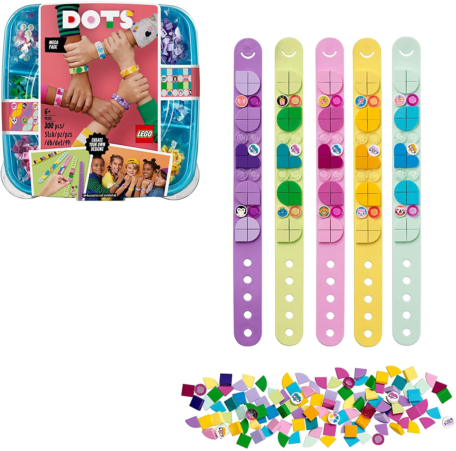 Lego 41913 Dots Friendship Bracelets Creative Set, Multi-Coloured