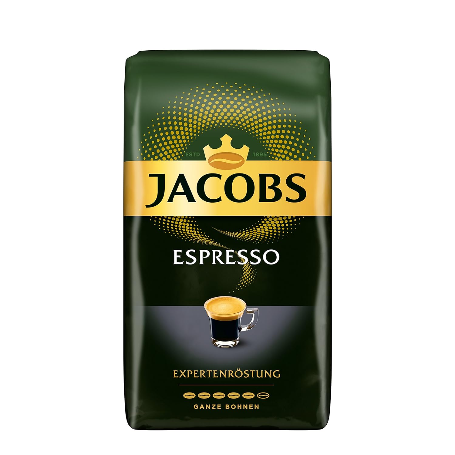 Jacobs Coffee Beans Expert Roasting Espresso Beans, 1 kg Bean Coffee