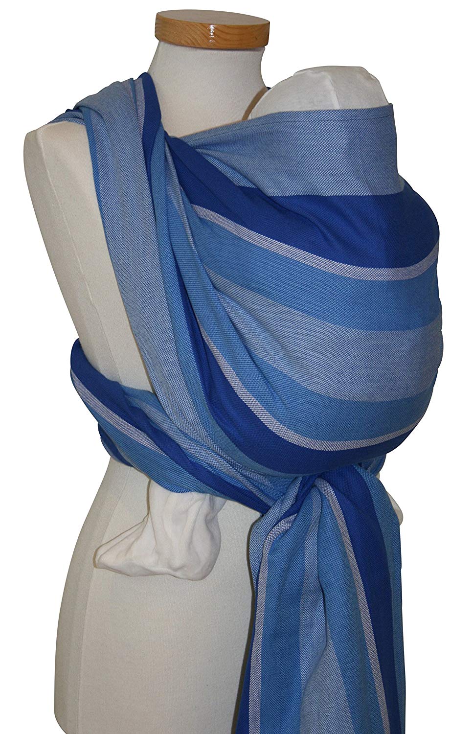 Storchenwiege Baby Carrier Sling – Eric Organic (100% Organic Cotton, Blue) blue