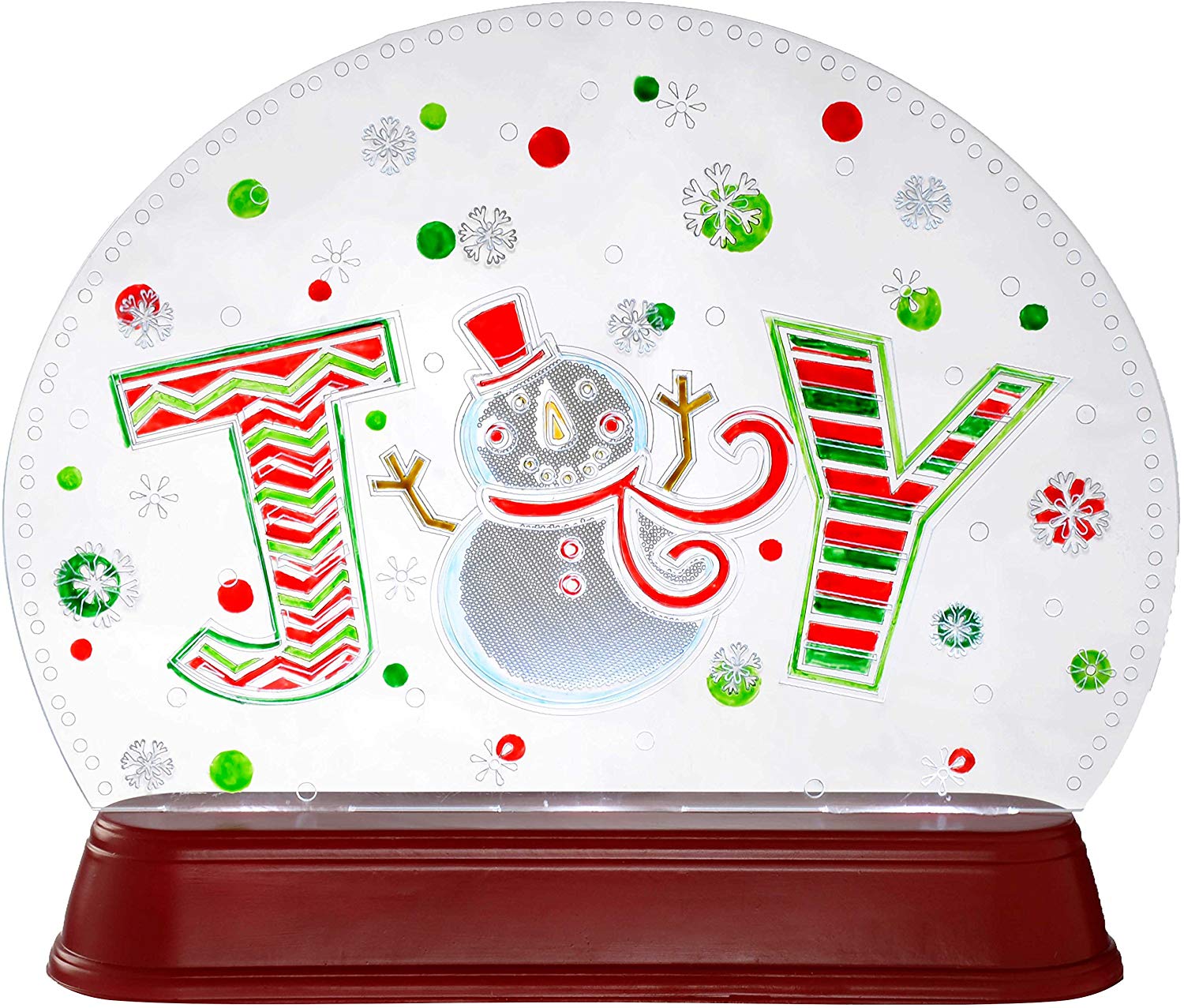 WeRChristmas LED Joy Flashing Light Christmas Decoration, 25 cm - Multi-Col