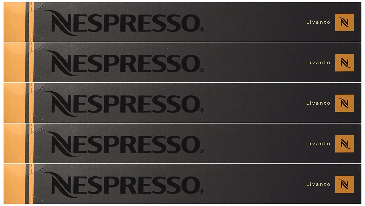 Nespresso Coffee 50 x Capsules Livanto Original