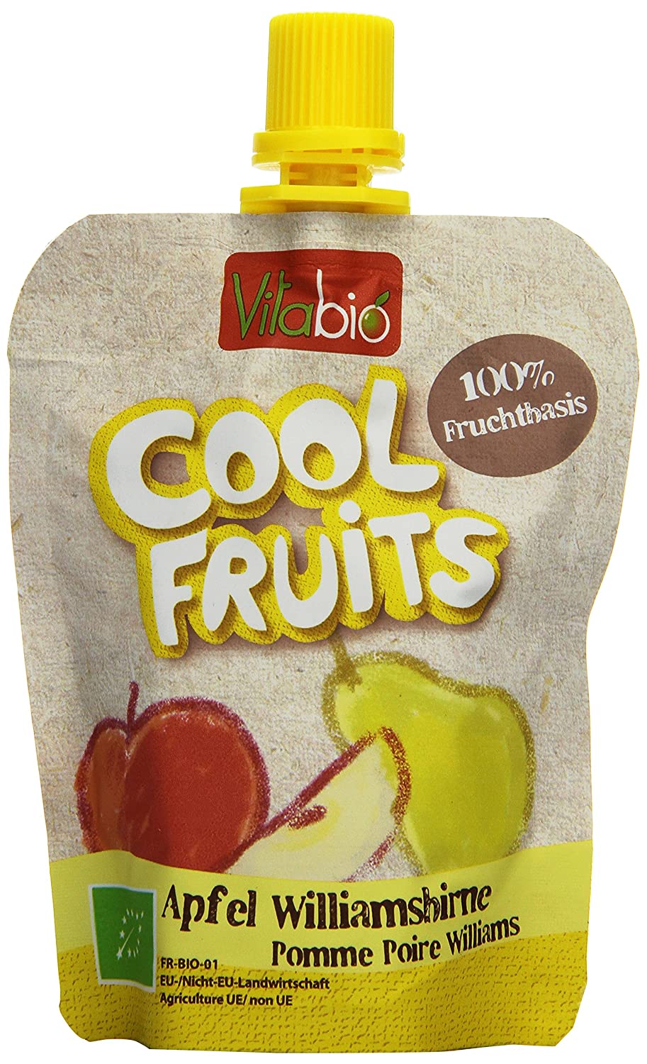 Vitabio Cool Fruits Apfel/Birne, 8er Pack (8 x 90 g)